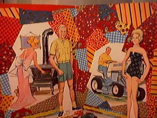 Interior of the Green Acres Paper Doll Set produced by Whitman