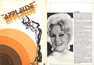 A playbill from Applause, with Eva Gabor