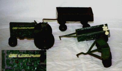 Ertl produced these fine die cast metal toys of Green Acres' farm equipment