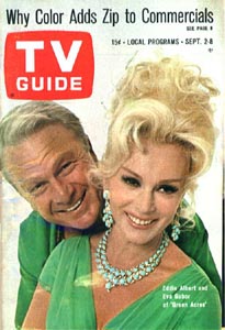 Eddie and Eva show their green for TV Guide Magazine
