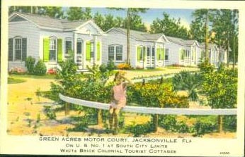 A Postcard from The Green Acres Motor Court.