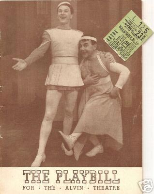 A Playbill from The Boys From Syracuse, starring Eddie Albert