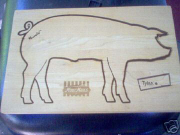 A Butcher's Carving Board (Note the name 'Arnold' in the top left corner)