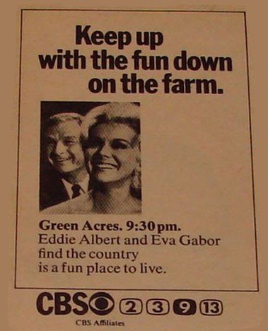 A Green Acres Print Ad