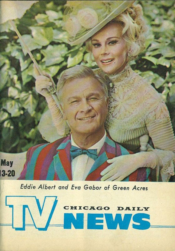 Eddie and Eva on the cover of Chicago Daily TV News