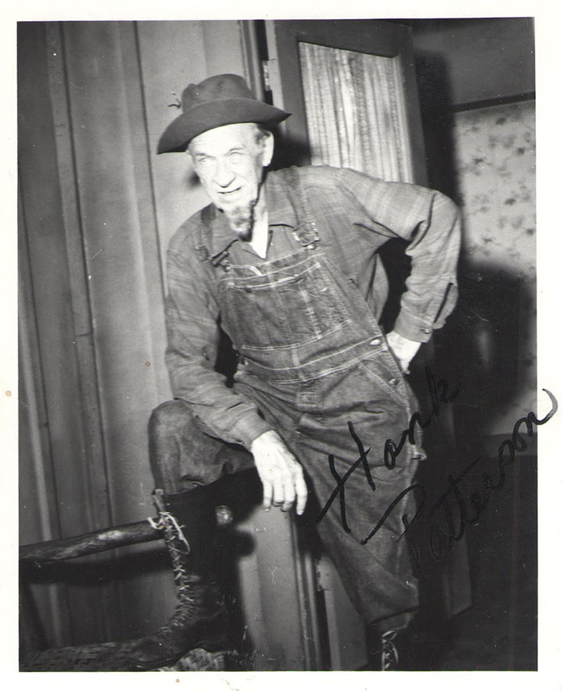 Hank Patterson Autographed Photo.