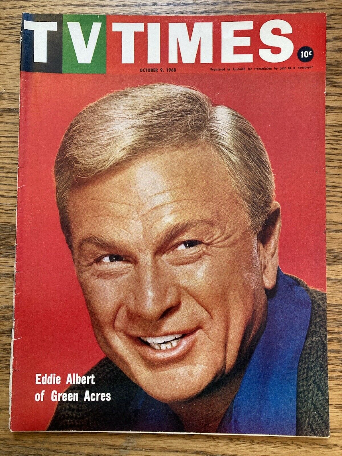 Eddie Albert on the cover of TV Times Magazine.