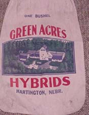 A bushel of hybrid seeds from "Green Acres" farm