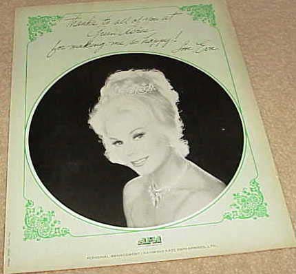 A trade magazine ad that Eva Gabor took out, thanking her cast members